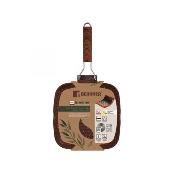 Bergner BG-35445-GR Grill serpenyő 24 cm