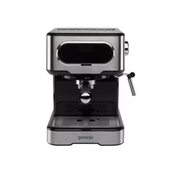 Gorenje ESCM15DBK presszó kávéfőző, fekete-ezüst