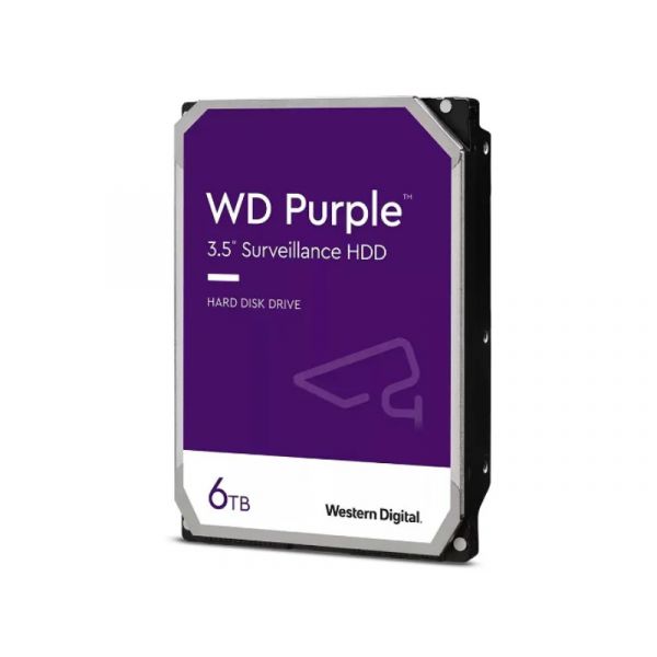 WESTERN DIGITAL 3.5" SATA-III 6TB 5400rpm 256MB Cache HDD (WD64PURZ) CAVIAR Purple