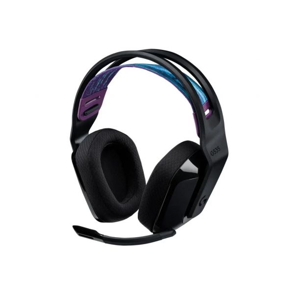 LOGITECH G535 Lightspeed Vezeték Nélküli Gaming Mikrofonos fejhallgató , Fekete-mintás (981-000972)