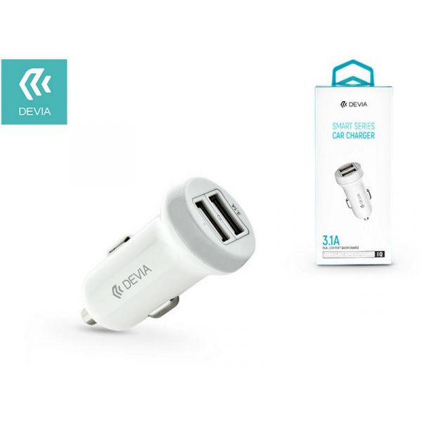 DEVIA SMART DUAL USB CAR CHARGER 3.1A (ST330810)