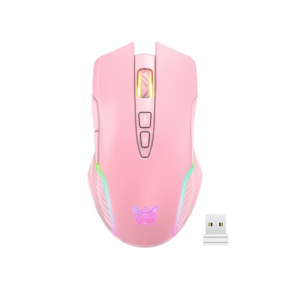 Onikuma CW905 2.4G vezeték nélküli gamer egér, pink