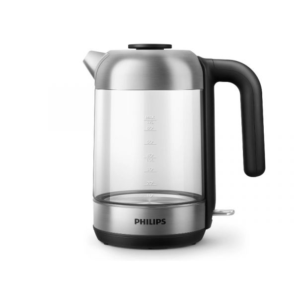 Philips Series 5000 üveg vízforraló, 1.7l (HD9339/80) fekete/ezüst