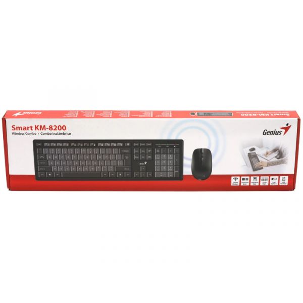 Genius Smart KM-8200 Vezeték Nélküli Billentyűzet + egér szett (KM-8200DC)