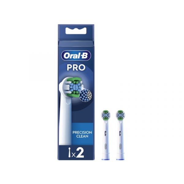 Oral-B EB20-2 Pro Precision Clean, fogkefe pótfej, 2db, fehér