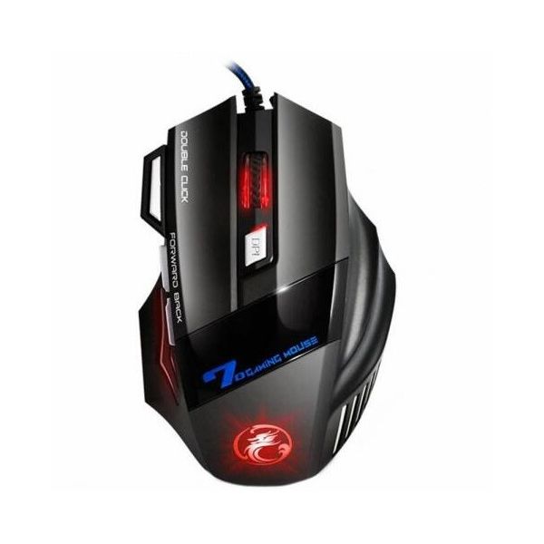 iMICE X7 Vezetékes gaming egér (IMICE X7) Fekete