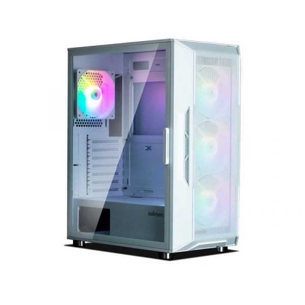 ZALMAN I3 NEO Midi ATX PC ház, Tápegység nélkül, Fehér (I3 NEO WHITE)
