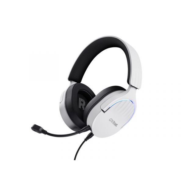 TRUST GXT490W FAYZO 7.1 USB vezetékes fejhallgató mikrofonnal, fehér