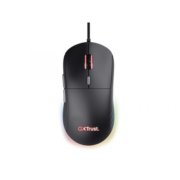 TRUST GXT925 REDEX II ultra könnyű vezetékes optikai egér, RGB, fekete