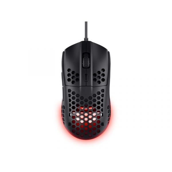 TRUST GXT928 HELOX ultra könnyű vezetékes optikai egér, fekete