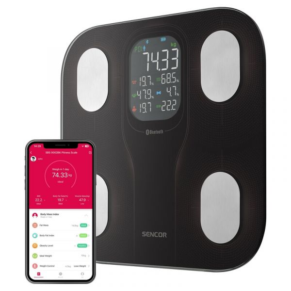 Sencor SBS 9002BK Smart személy mérleg (41020910)