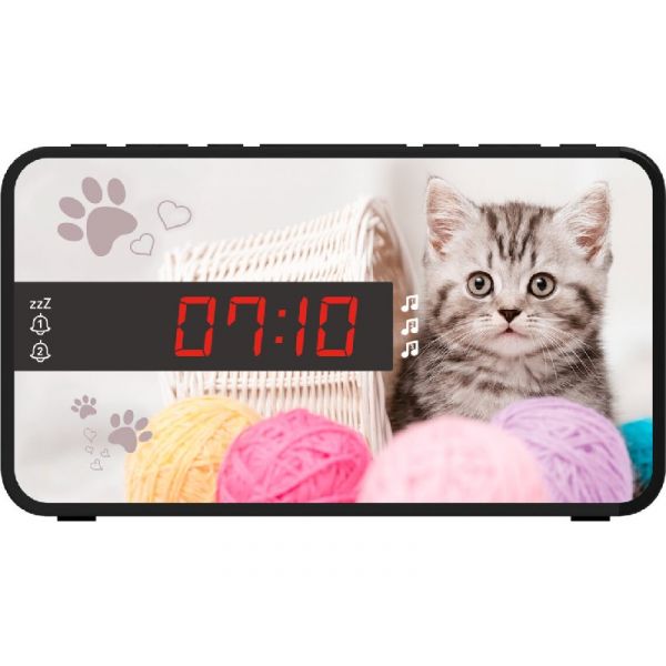 Bigben Kids Animals ébresztőóra cserélhető előlappal