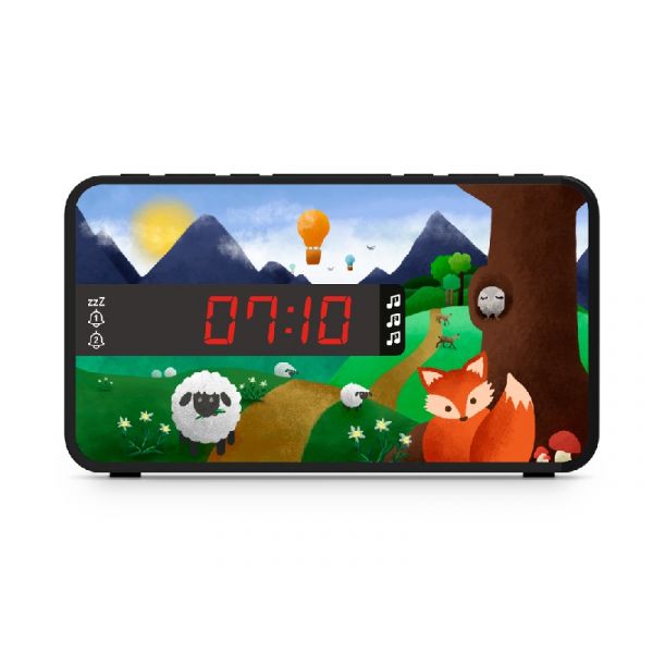 Bigben Kids Stories Dual ébresztőóra cserélhető előlappal