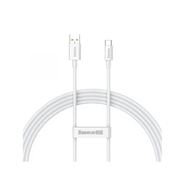 BASEUS SUPERIOR adatkábel (USB - Type-C, 100W, PD gyorstöltő, 150cm, törésgátló) FEHÉR