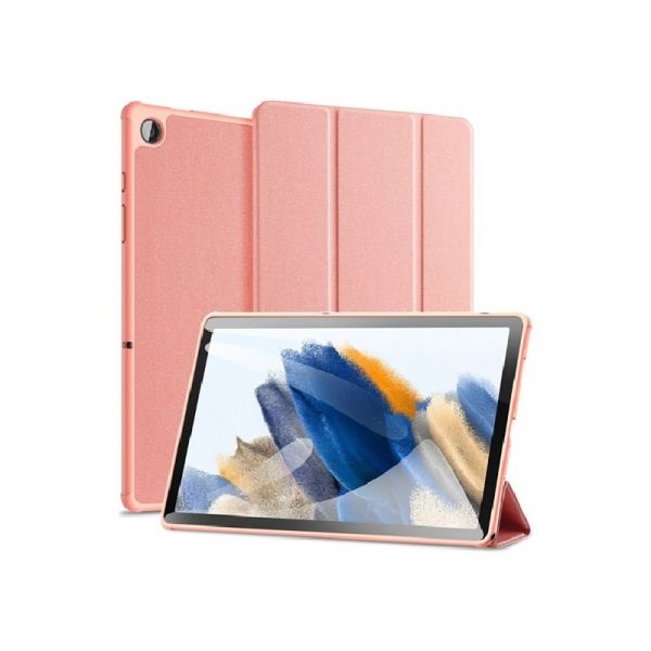 DUX DUCIS DOMO [Samsung Galaxy Tab A9 Plus 5G] aktív FLIP, oldalra nyíló tok RÓZSASZÍN