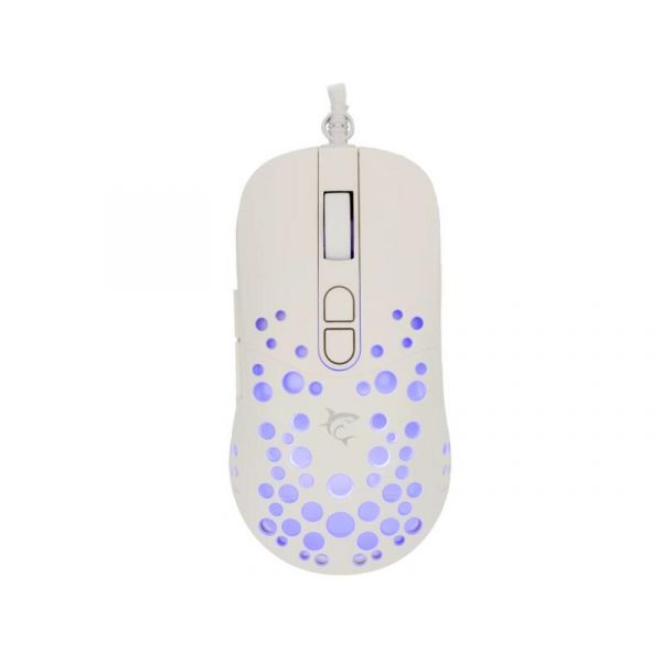 WHITE SHARK TRISTAN-W 12000 dpi fehér RGB gamer egér (WS GM-9004W)