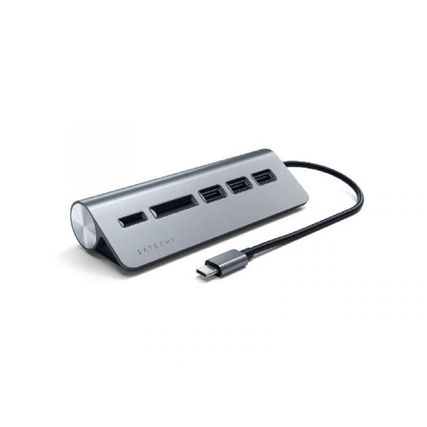 Satechi TCHCRM Aluminium Type-C USB Hub (3x USB 3.0,MicroSD) (ST-TCHCRM)