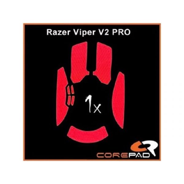 Corepad Mouse Rubber Sticker #755 - Razer Viper V2 PRO Wireless gaming Soft Grips, piros (CG75500)