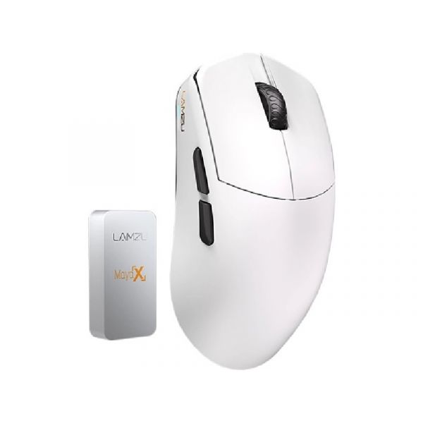 LAMZU MAYA X 8K vezeték nélküli gaming egér, fehér (MAYA X WHITE)