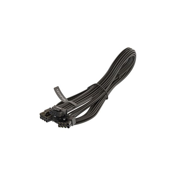 Seasonic 2db Power 8pin -> Power 16pin PCIe 12VHPWR F/F tápkábel 0.75m fekete (600W) (WATX16883EW)