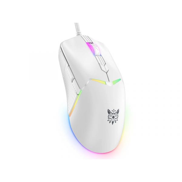 Onikuma CW929 RGB Gamer egér, fehér (CW929 WIRED WHITE)
