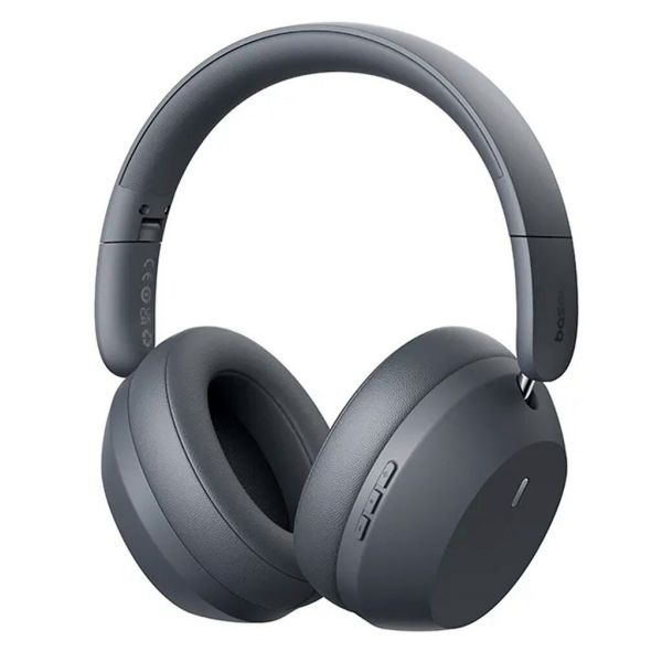 BASEUS BASS 35 MAX bluetooth fejhallgató SZTEREO (v5.3, mikrofon, zajszűrő + Type-C tápkábel) SÖTÉTSZÜRKE (A00070800821-00)