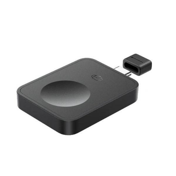 BASEUS MAGPRO asztali töltő Type-C (2.5W, PD gyorstöltő, wireless, Apple Watch töltő) FEKETE (BSW-543)