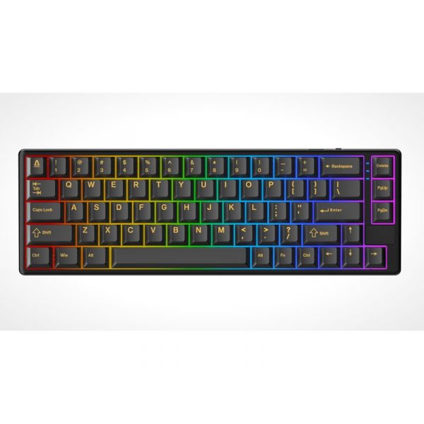 AVAX Vezetékes/Vezeték Nélküli Billentyűzet GM01 PRO USB, Fekete, Mechanikus, Red Switch, HUN (GM01R PRO)