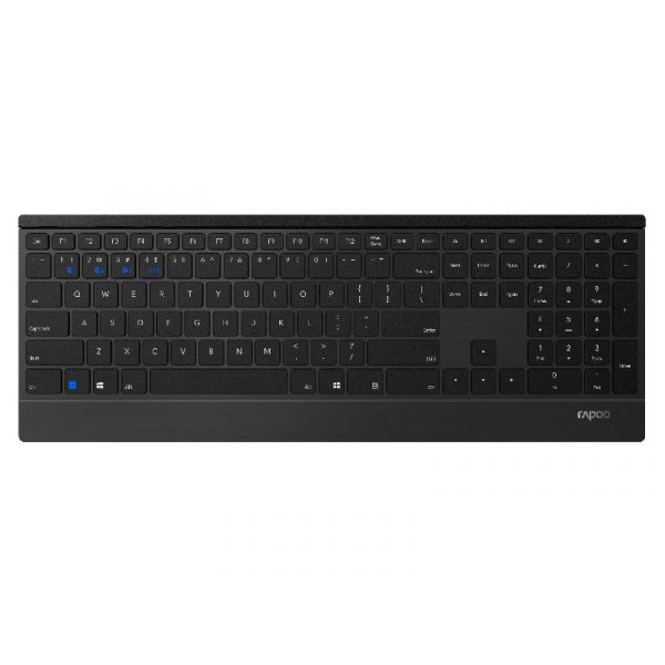 RAPOO E9500M multimode vezeték nélküli billentyűzet (00192504) fekete