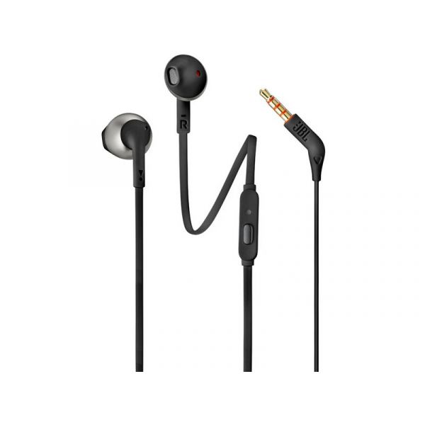 JBL T205 vezetékes füllhallgató, fekete (JBLT205BLKE)