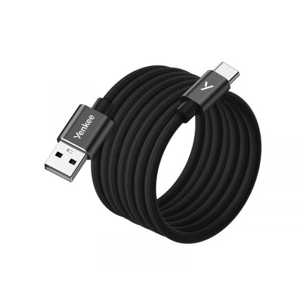 YENKEE YCU MAGNETIC 04 bk USB-C/A adatkábel (37000530) fekete