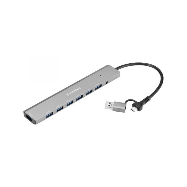 SANDBERG USB-C/A to 7 x USB 3.0 HUB (136-66)