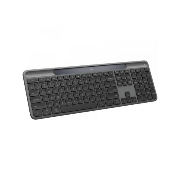 LOGITECH K980 Signature Slim Solar Vezeték Nélküli Billentyűzet, Grafitszürke, US (920-013764)