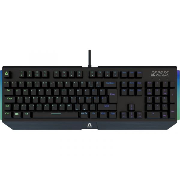 AVAX FS01 USB Mechanikus Billentyűzet, Red Switch, HUN (AVAX_FS01R) Fekete