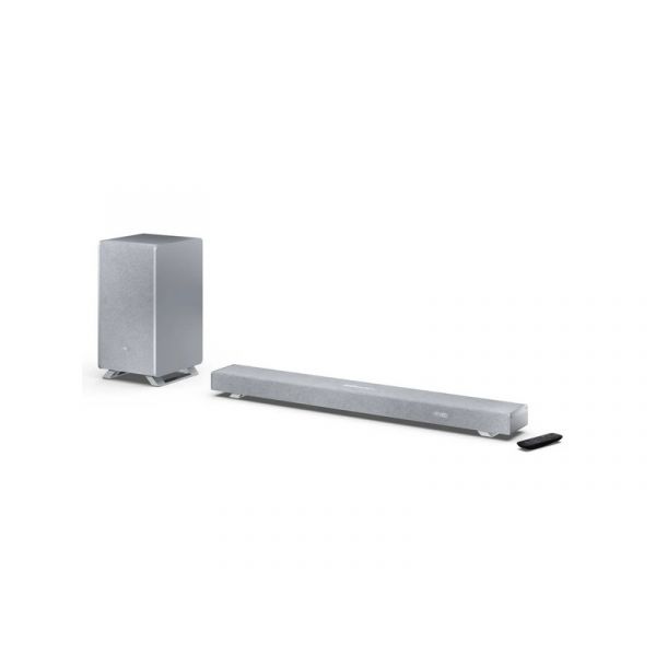 SHARP Q HT-SBW53121(SL) 3.1.2 Dolby Atmos / DTS:X hangprojektor vezeték nélküli mélynyomóval, ezüst