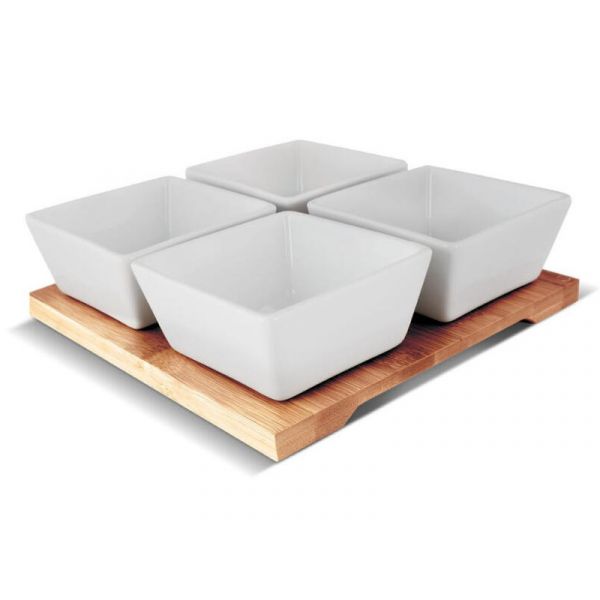 Lamart LT9018 BAMBOO 4 részes tálalóedény