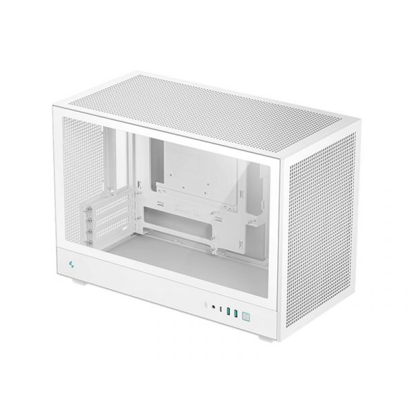 DEEPCOOL CH260 WH Micro ATX PC ház, Tápegység nélkül, Fehér, Üvegfalú (R-CH260-WHNGM0-G-1)