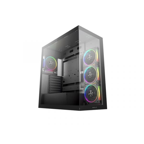 DEEPCOOL CG580 4F V2 ATX PC ház, Tápegység nélkül, Fekete, Üvegfalú (R-CG580-BKADA4-G-2)