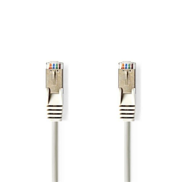 Nedis CCGP85121GY75 UTP / FTP Cat5 patch kábel, RJ45 aranyozott érintkezők, 10/100/1000 Mbit/s, hossz 7,5m