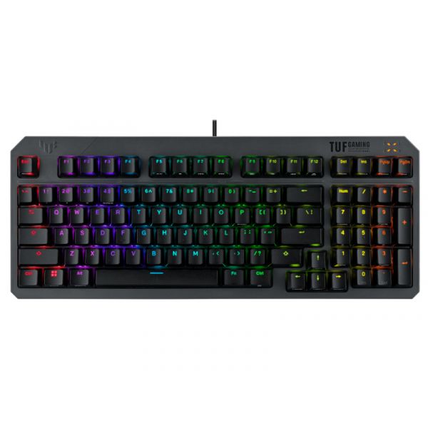 Asus TUF Gaming K3 Gen II mechanikus billentyűzet, piros kapcsolókkal, HU