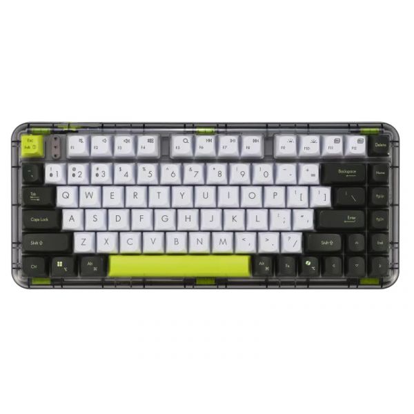 Asus Jelly75 KD201 KEYBOARD/VT-GN/HU/81 vezeték nélküli billentyűzet, zöld HU