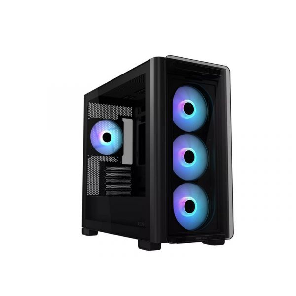 Asus A23 PLUS micro-ATX számítógépház, fekete