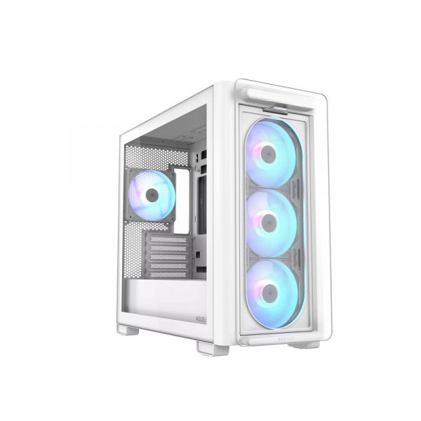 Asus A23 PLUS micro-ATX számítógépház, fehér (A23 PLUS TG ARGB WHITE)