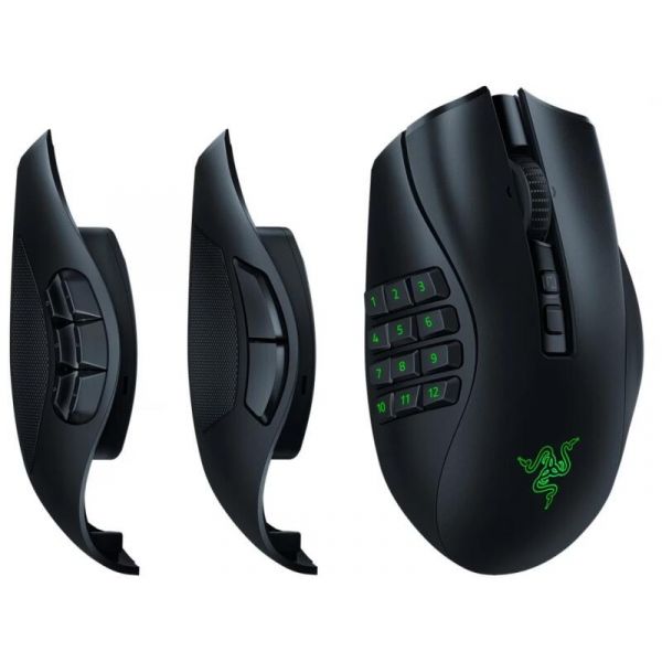 Razer Naga V2 Pro vezeték nélküli gaming egér (RZ01-04400100-R3G1) fekete