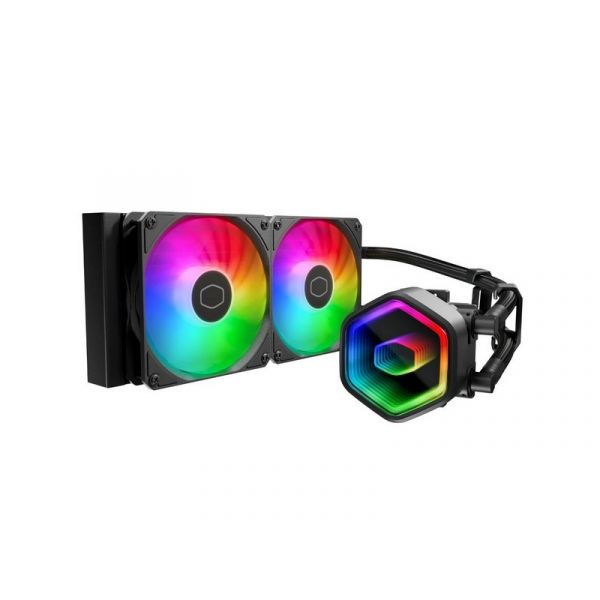 Cooler Master MasterLiquid 240 Core II ARGB univerzális vízhűtés, fekete (MLW-D24M-A18PA-R1)