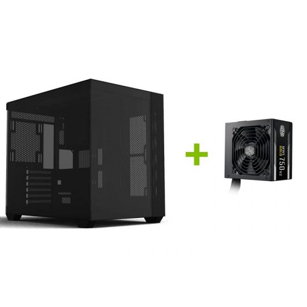 Cooler Master Midi CD600 + ST4 fans + MWE Gold V2 750W számítógépház