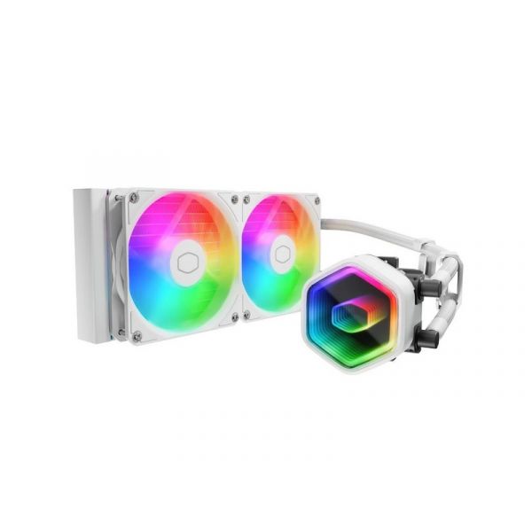 Cooler Master MasterLiquid 240 Core II univerzális vízhűtés, White Edition (MLW-D24M-A18PA-RW)