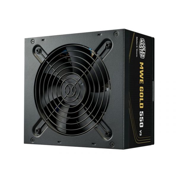 Cooler Master 550W MWE Gold 550 V3 80+ Gold ATX 3.1 tápegység (MPE-5502-ACAAG-3BEU) fekete