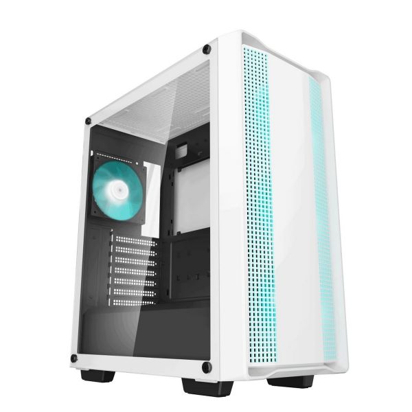 DEEPCOOL Ház ATX CC560 WH V2 Tápegység nélkül, Fehér Üvegfalú