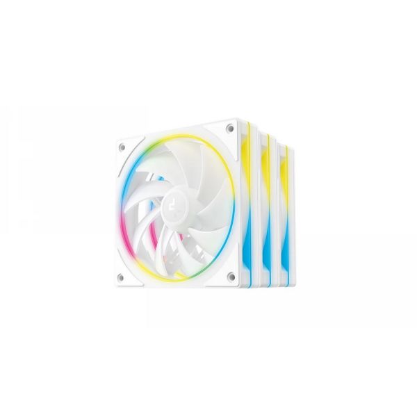 DEEPCOOL Rendszerhűtő Ventilátor FL12 SE WH 3IN1 ARGB, 12cm, (3 darab/csomag)